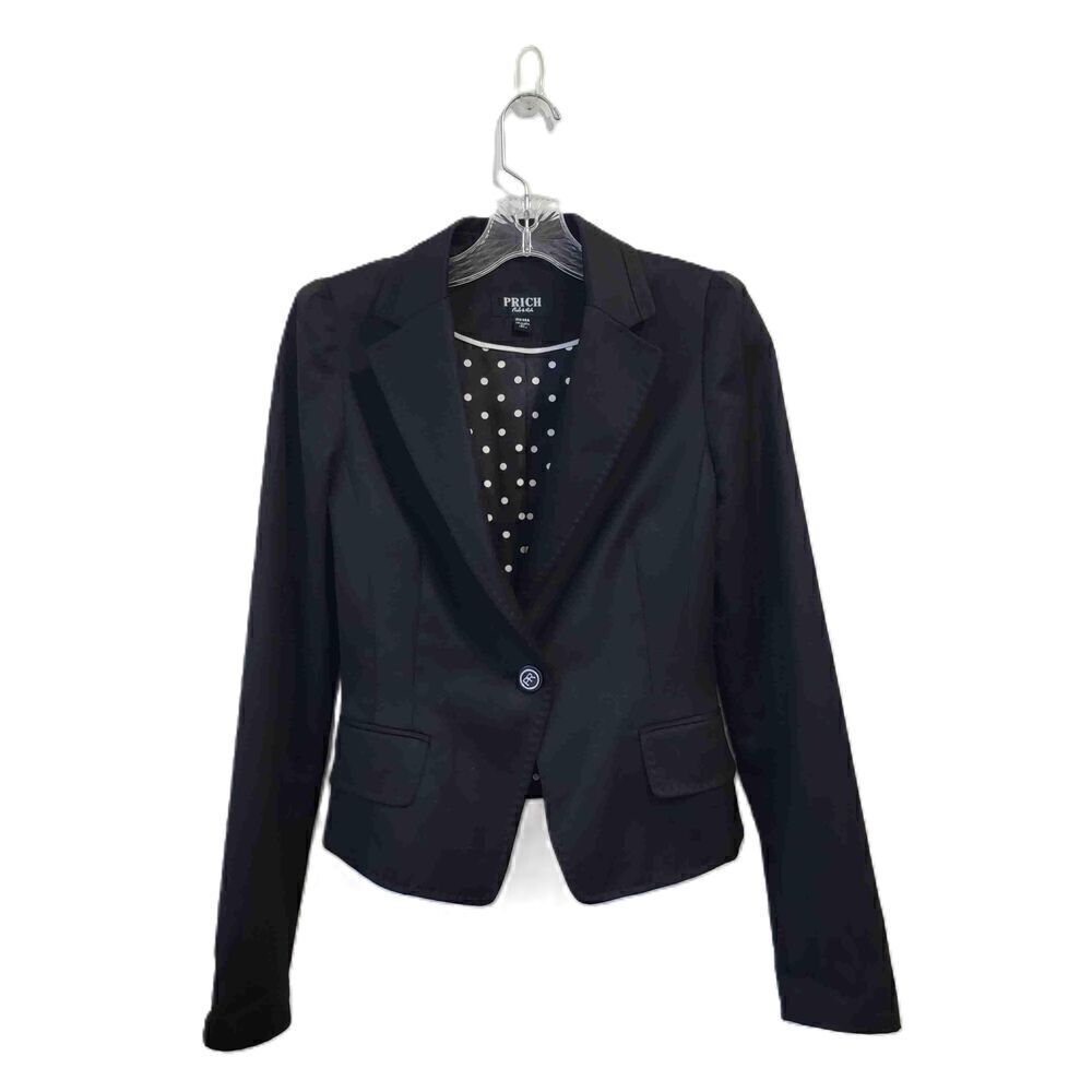 Vintage Y2K PRICH Cropped Style Blazer Long Sleeve Size Medium
